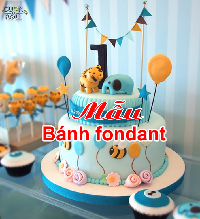 Mẫu bánh Fondant
